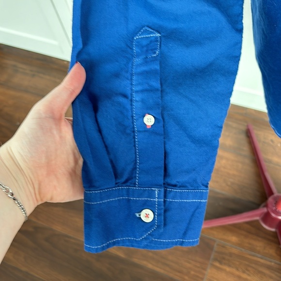 Aeropostale Blue Dip Dye Button Up - Picture 3 of 8